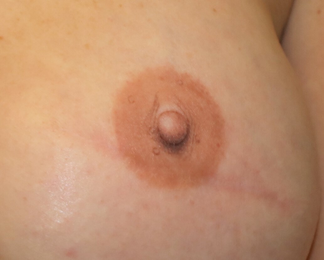 3D Nipple Tattoo Close-up Left Nipple Areola Tattoo