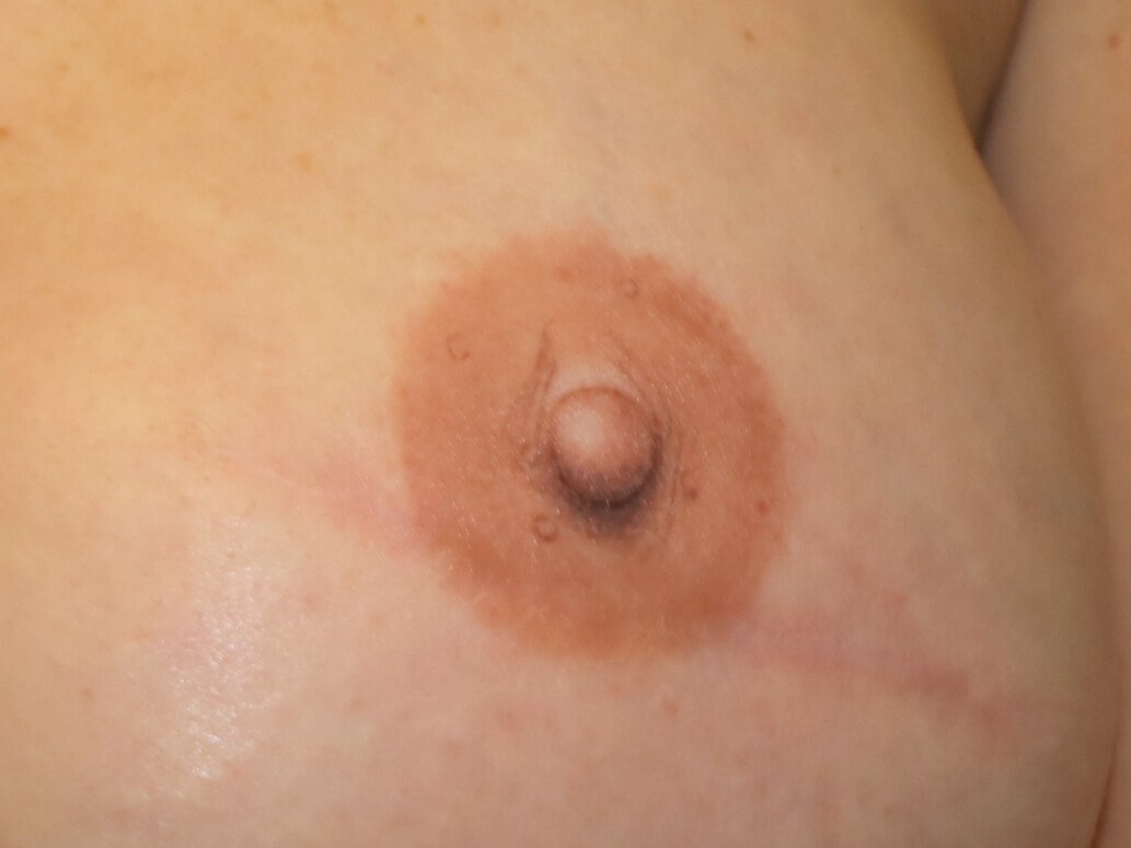 3D Nipple Tattoo Close-up Left Nipple Areola Tattoo